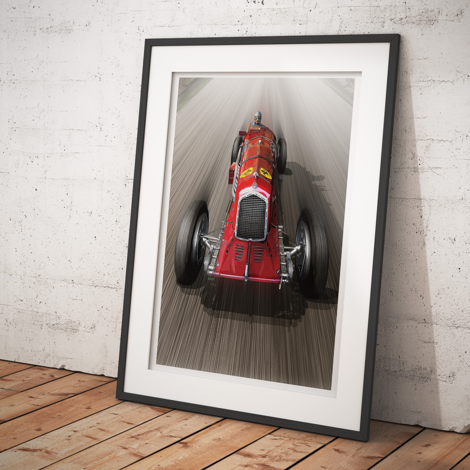 Alfa Romeo 8C 3200 Monza - Limited edition Giclee print. Different